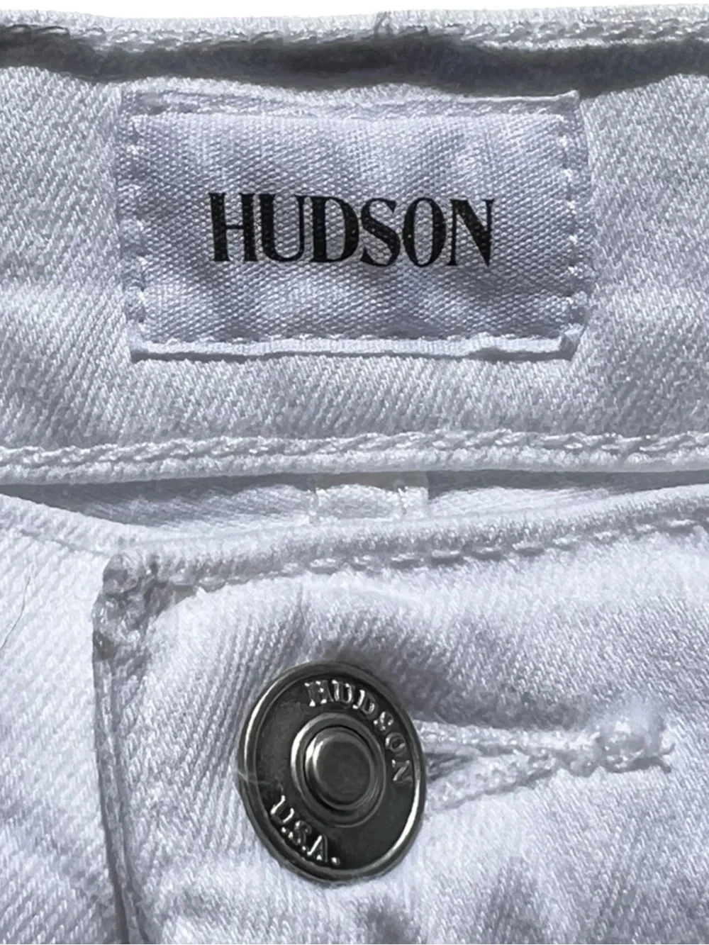 🌻NWOT Hudson Jeans Blake Slim Straight Men's White Stretch Denim Jeans Size 38
